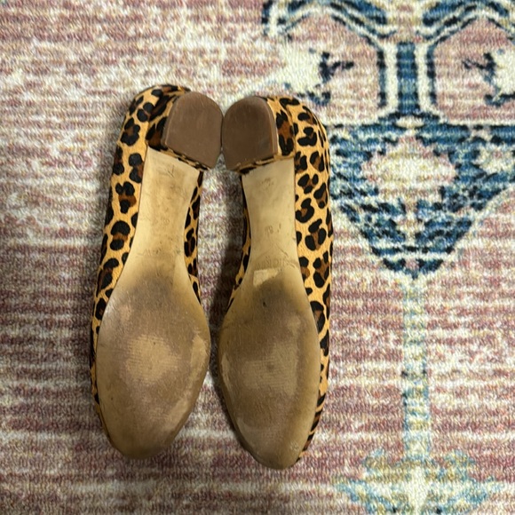 J.crew leopard cheetah calf hair printed flats 6.5 - Picture 3 of 5